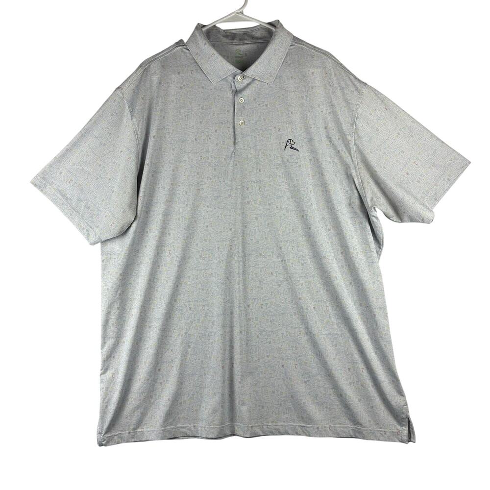 Rhoback Performance Polo Men's 3XL Cocktails Short Sleeve Golf Country Club SU24